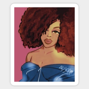 Fro Girl Disco Queen Sticker